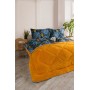 ETE HOMETEX ÇİFT KİŞİLİK LÜX WELSOFT YORGAN SETİ 195X215CM MONESTERA HARDAL 8696474231954